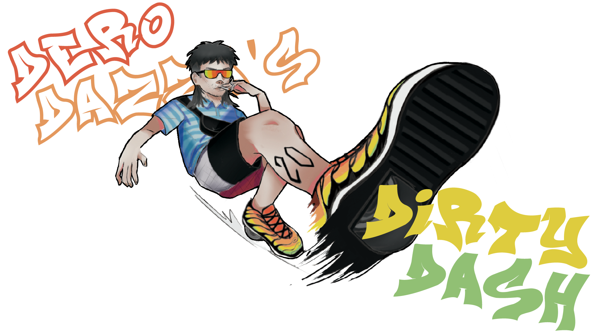 Dero Dazza’s Dirty Dash logo